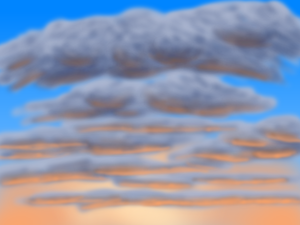 Clouds at sunset
